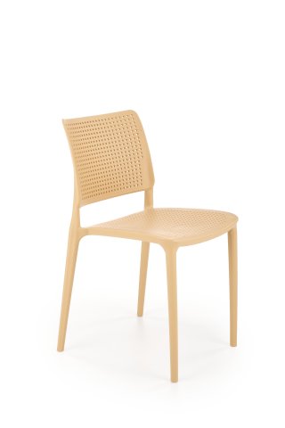 Oranžová plastová židle jídelní K514