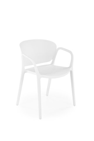 Židle na balkón jídelní bílá K491