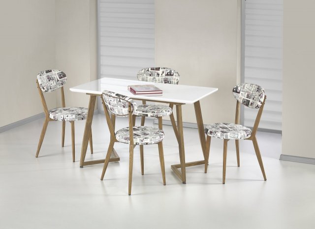 Jídelní stůl bílý moderní designový FIERO