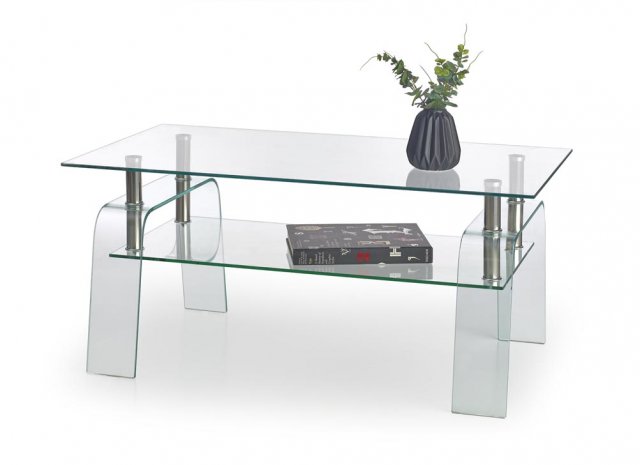 Konferenční stolek skleněný moderní NAOMI - čirá