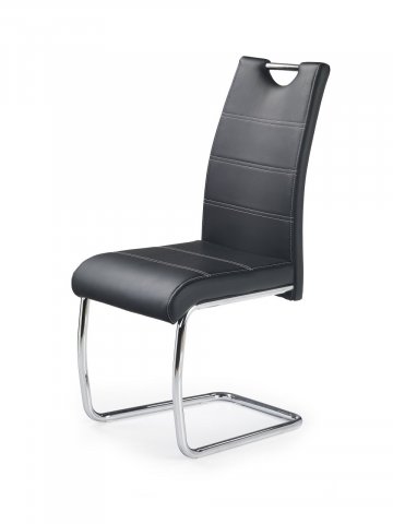 Jídelní židle černá čalouněná moderní K211