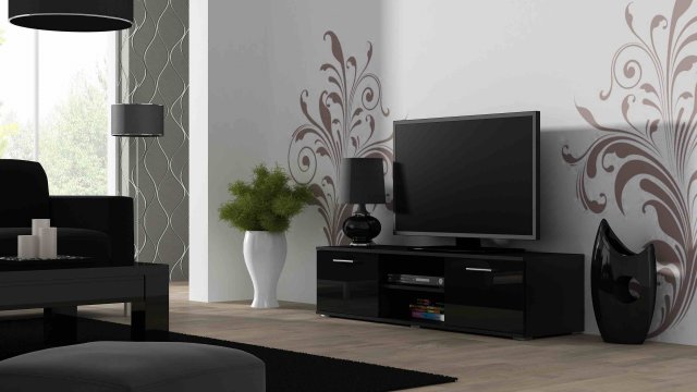 Malý tv stolek černý SOHO 140