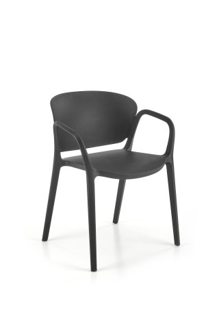 Židle na balkón jídelní černá K491