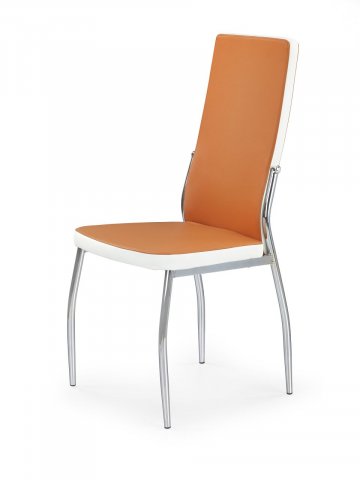 Jídelní židle oranžová čalouněná K210 