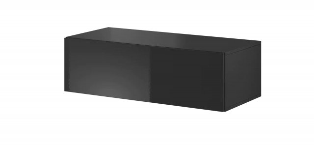 Moderní černá skříňka zkosená VIGO SLANT 90