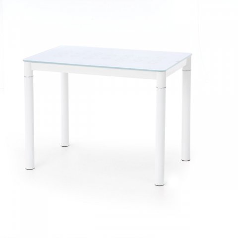 Jídelní stůl bílý malý skleněný ARGUS