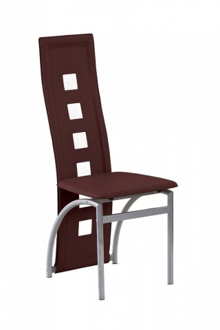Jídelní židle hnědá designová K4 M