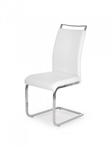 Jídelní židle bílá čalouněná moderní K250