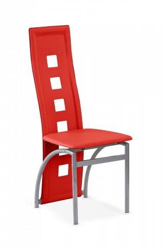 Jídelní židle červená designová K4 M
