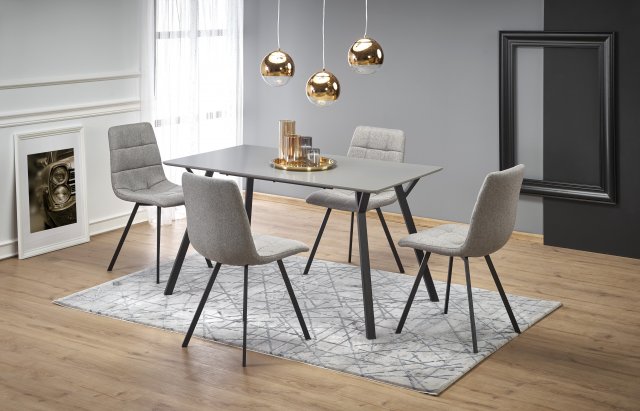 Moderní jídelní stůl šedý BALROG
