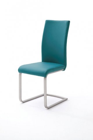 Židle k jídelnímu stolu modrá (tyrkys) PAULO 1
