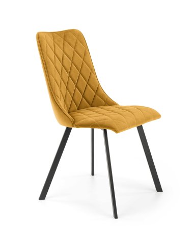 Žlutá moderní židle do jídelny K450