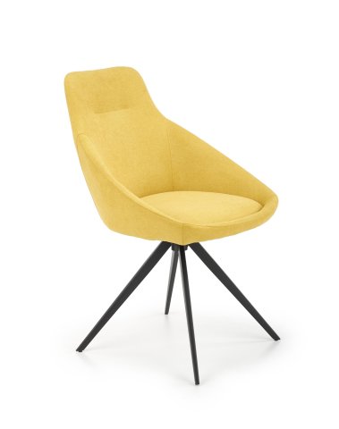 Designová jídelní židle žlutá K431