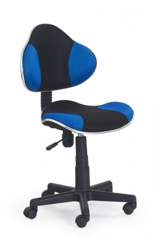 Kancelářská židle dětská modro-černá FLASH