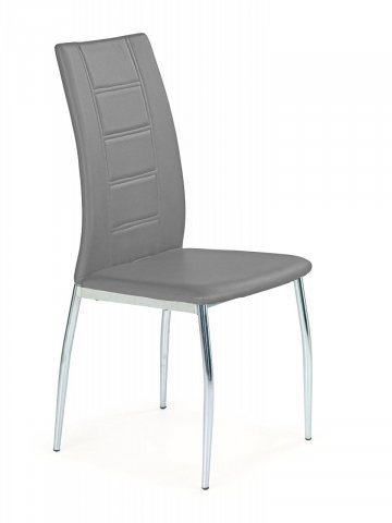 Jídelní židle šedá moderní čalouněná K134