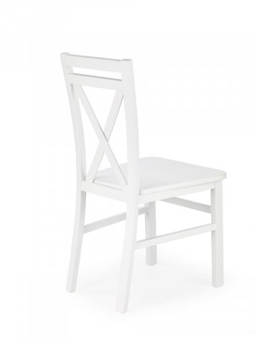 Designová jídelní židle dřevěná DARIUSZ 2 bílá