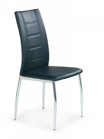 Jídelní židle černá moderní čalouněná K134