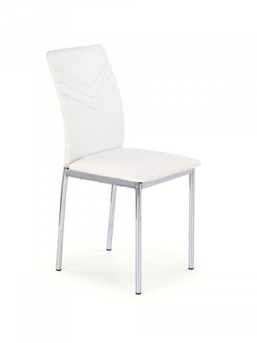 Jídelní židle bílá moderní čalouněná K137