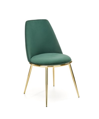Pohodlná glamour kuchyňská zelená židle K460