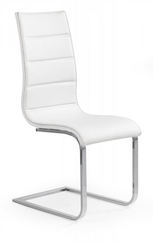 Jídelní židle bílá čalouněná moderní K104