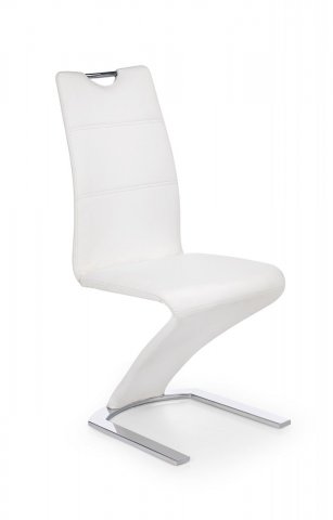 Jídelní židle bílá celočalouněná moderní K188