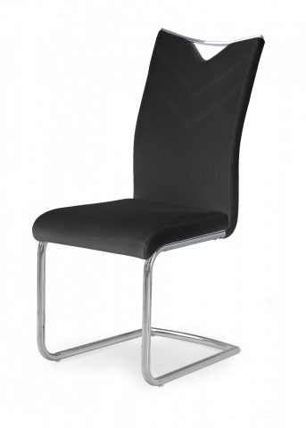 Jídelní židle černá čalouněná moderní K224