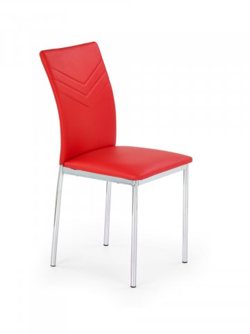 Jídelní židle červená moderní čalouněná K137