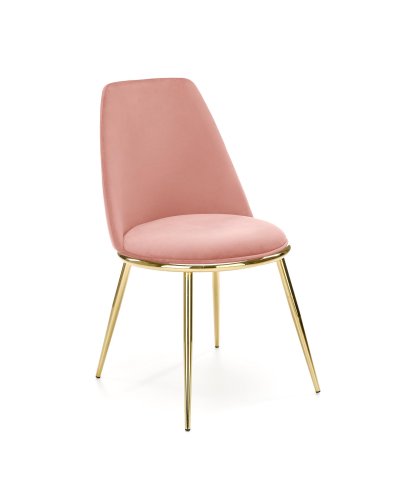 Pohodlná glamour kuchyňská růžová židle K460