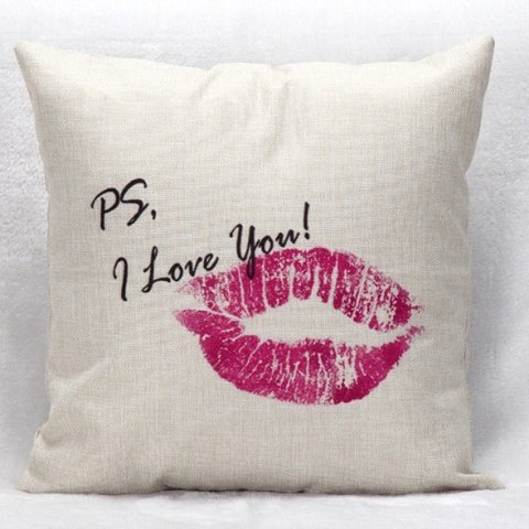 Povlak na polštář 45 x 45 cm - I Love You Kiss