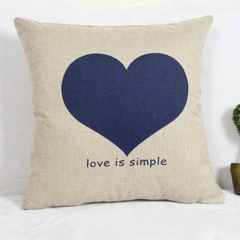 Povlak na polštář 45 x 45 cm - Love Is Simple
