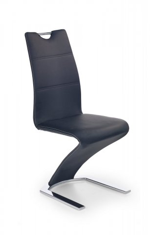 Jídelní židle černá moderní celočalouněná K188