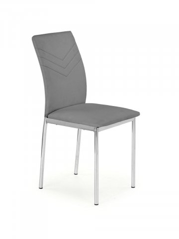Jídelní židle šedá moderní čalouněná K137