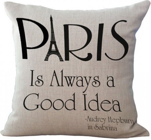 Povlak na polštář 45 x 45 cm - Paris Is Always a Good Idea