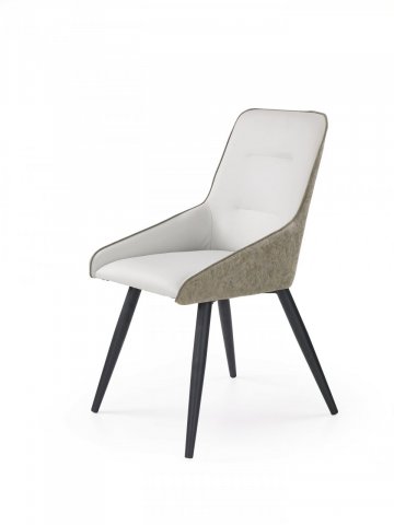 Jídelní židle šedá čalouněná designová K243