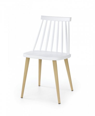 Jídelní židle bílá plastová K248