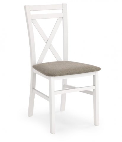 Designová jídelní židle dřevěná DARIUSZ bílá