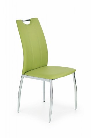 Jídelní židle zelená moderní čalouněná K187