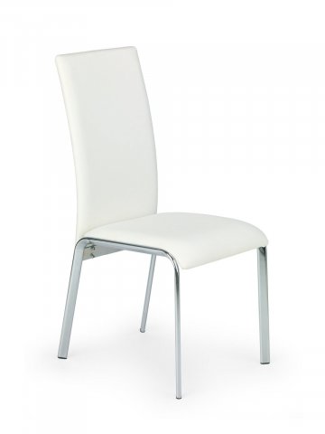 Jídelní židle bílá moderní čalouněná K135