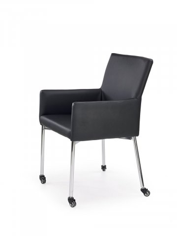 Jídelní židle černá čalouněná K256