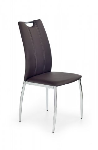 Jídelní židle hnědá moderní čalouněná K187