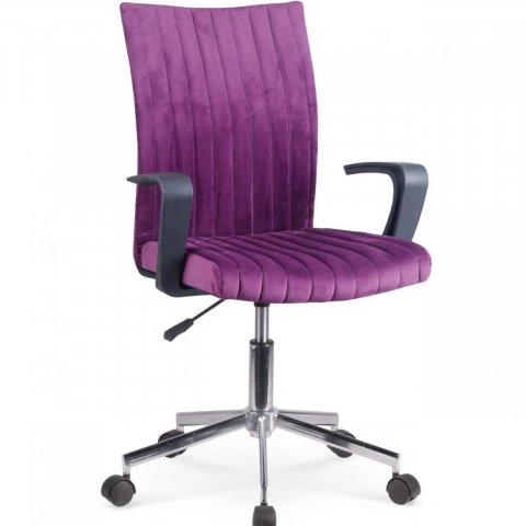 Kancelářská židle dětská čalouněná fialová DORAL