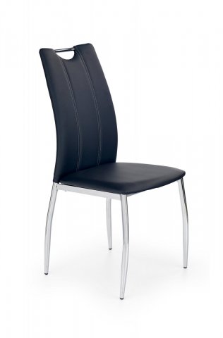 Jídelní židle černá moderní čalouněná K187