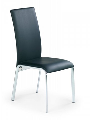 Jídelní židle černá moderní čalouněná K135