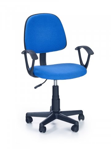 Kancelářská židle dětská čalouněná modrá DARIAN