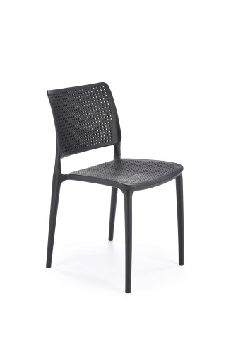 Černá plastová židle jídelní K514