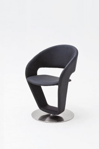 Moderní jídelní židle černá (antracit) FIRONA