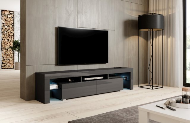 Velký stolek pod tv šedý TORO 200