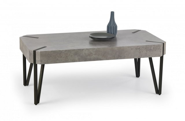Konferenční stolek šedý designový EMILY