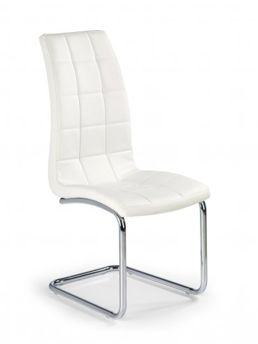 Jídelní židle bílá čalouněná moderní K147