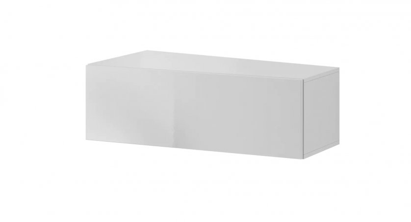 Moderní bílá skříňka zkosená VIGO SLANT 90